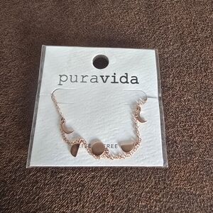 Pura Vida Rose Gold Moon Phase Necklace